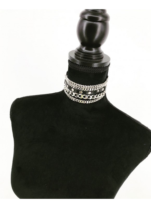 CHOKER DIN PIELE C152